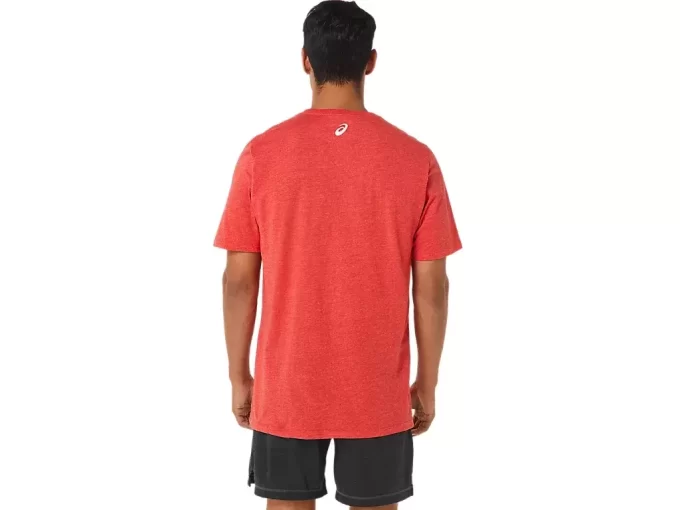 ASICS GESTREIFTES KURZARM-T-SHIRT