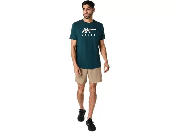 ASICS GESTREIFTES KURZARM-T-SHIRT ASICS GESTREIFTES KURZARM-T-SHIRT