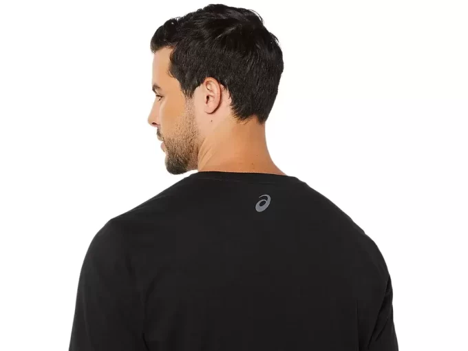 ASICS GESTREIFTES KURZARM-T-SHIRT