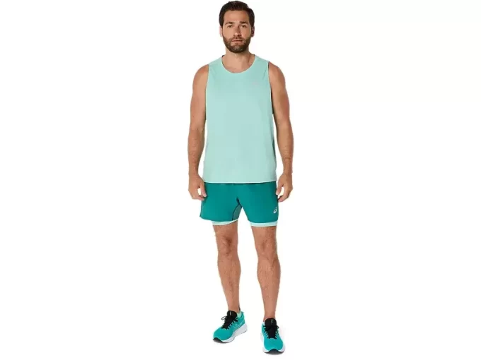 ASICS SILBERNE 2N1 5IN KURZE ASICS SILBERNE 2N1 5IN KURZE