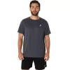 ASICS SILBERNES KURZARM-OBERTEIL