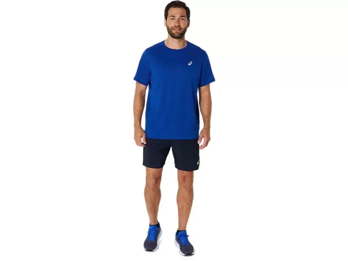 ASICS SILBERNES KURZARM-OBERTEIL