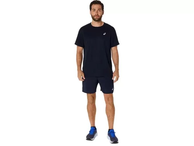 ASICS SILBERNES KURZARM-OBERTEIL