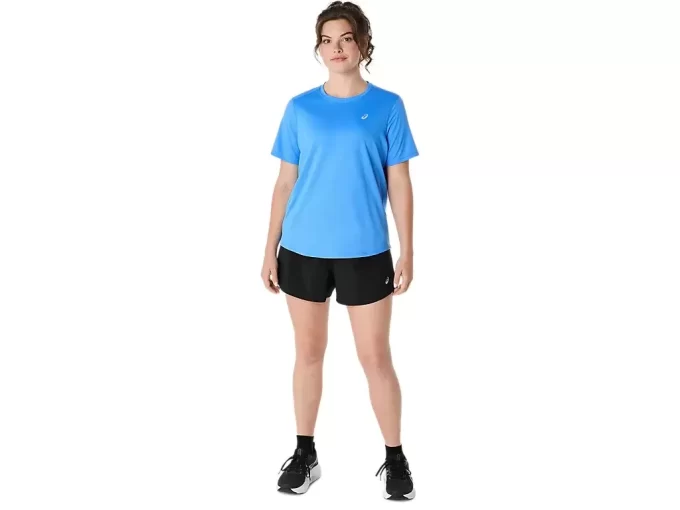 ASICS SILBERNES KURZARM-OBERTEIL