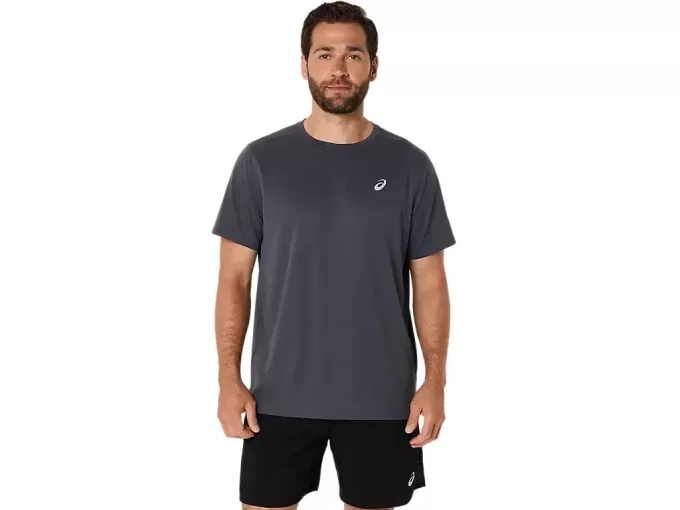 ASICS SILBERNES KURZARM-OBERTEIL