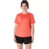 ASICS SILBERNES KURZARM-OBERTEIL