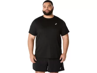ASICS SILBERNES KURZARM-OBERTEIL