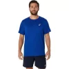 ASICS SILBERNES KURZARM-OBERTEIL