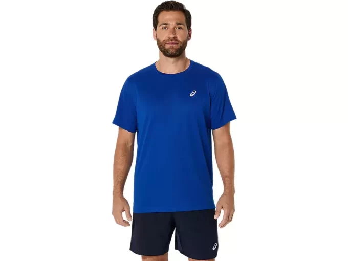 ASICS SILBERNES KURZARM-OBERTEIL
