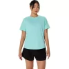ASICS SILBERNES KURZARM-OBERTEIL