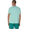 ASICS SILBERNES KURZARM-OBERTEIL