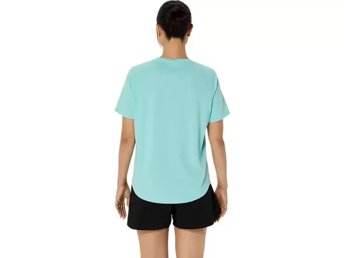 ASICS SILBERNES KURZARM-OBERTEIL