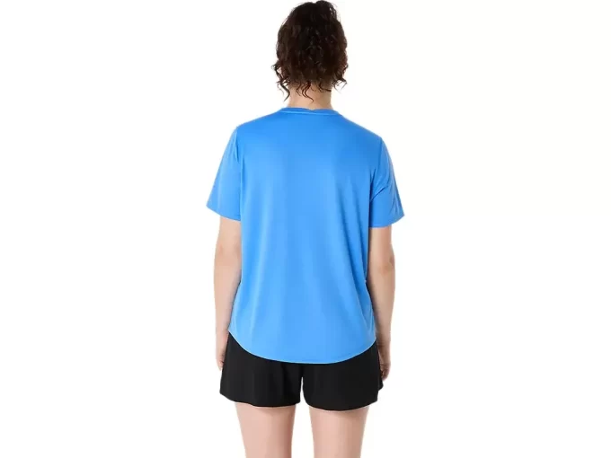 ASICS SILBERNES KURZARM-OBERTEIL