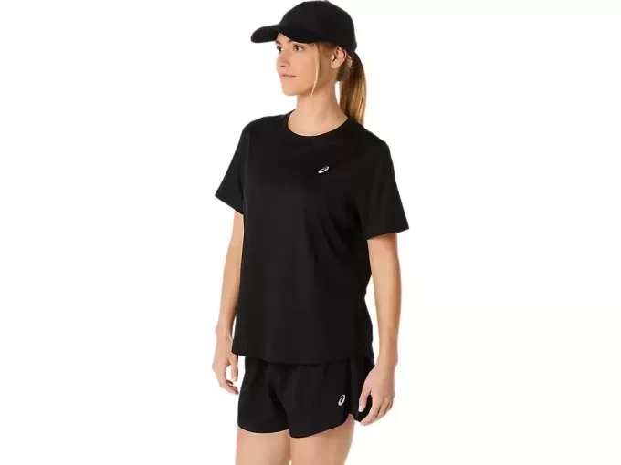ASICS SILBERNES KURZARM-OBERTEIL