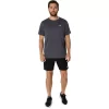 ASICS SILBERNES KURZARM-OBERTEIL