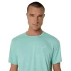 ASICS SILBERNES KURZARM-OBERTEIL