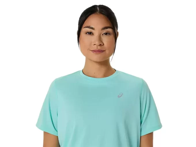 ASICS SILBERNES KURZARM-OBERTEIL