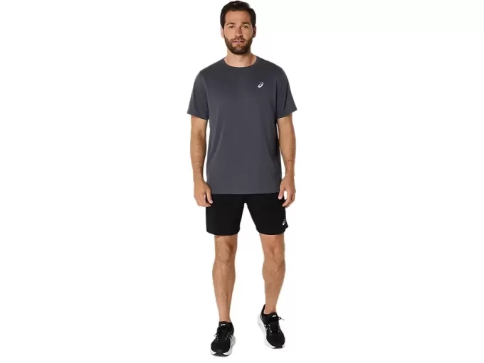 ASICS SILBERNES KURZARM-OBERTEIL