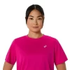ASICS SILBERNES KURZARM-OBERTEIL