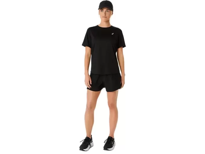 ASICS SILBERNES KURZARM-OBERTEIL