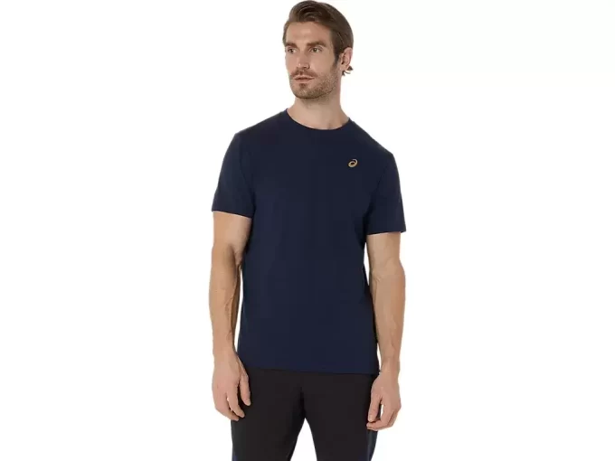 ASICS T-SHIRT MIT SPIRALE-STICKEREI