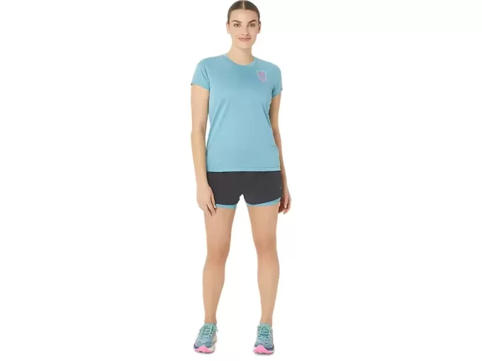 KURZARM-OBERTEIL MIT FUJITRAIL-LOGO FÜR DAMEN KURZARM-OBERTEIL MIT FUJITRAIL-LOGO FÜR DAMEN