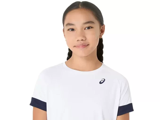 MÄDCHEN-TENNIS-KURZARM-TOP MÄDCHEN-TENNIS-KURZARM-TOP