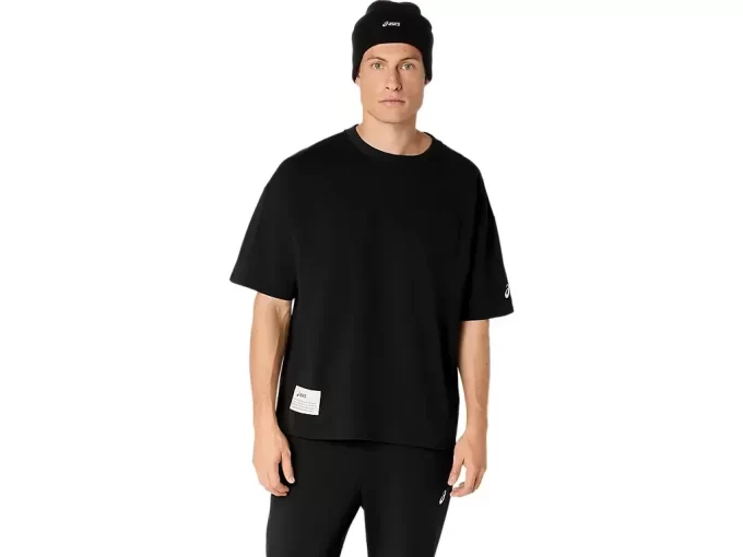 SCHWERES, LOCKERES T-SHIRT MIT TASCHEN SCHWERES, LOCKERES T-SHIRT MIT TASCHEN