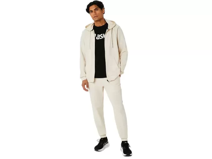 SWEAT-KAPUZENPULLOVER MIT DURCHGEHENDEM REISSVERSCHLUSS