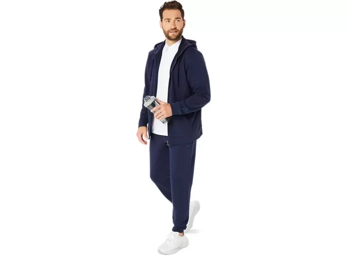 SWEAT-KAPUZENPULLOVER MIT DURCHGEHENDEM REISSVERSCHLUSS