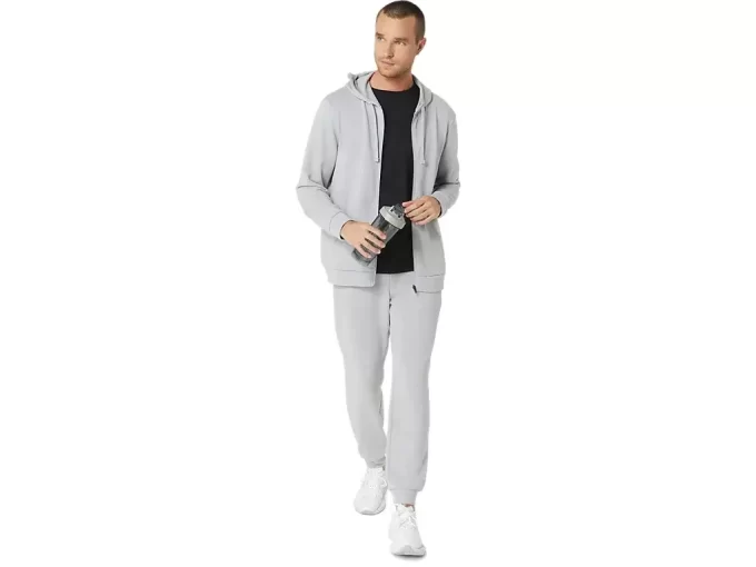 SWEAT-KAPUZENPULLOVER MIT DURCHGEHENDEM REISSVERSCHLUSS SWEAT-KAPUZENPULLOVER MIT DURCHGEHENDEM REISSVERSCHLUSS
