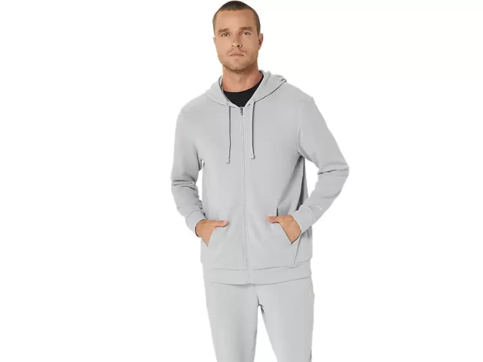 SWEAT-KAPUZENPULLOVER MIT DURCHGEHENDEM REISSVERSCHLUSS SWEAT-KAPUZENPULLOVER MIT DURCHGEHENDEM REISSVERSCHLUSS