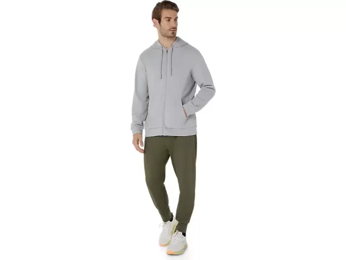 SWEAT-KAPUZENPULLOVER MIT DURCHGEHENDEM REISSVERSCHLUSS SWEAT-KAPUZENPULLOVER MIT DURCHGEHENDEM REISSVERSCHLUSS