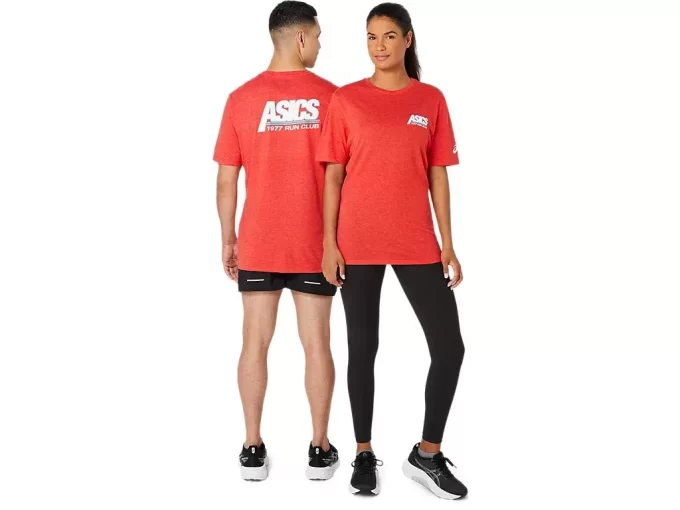UNISEX ASICS SMSB 1977 RUN CLUB KURZARM-T-SHIRT